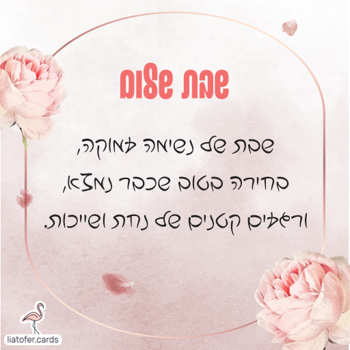 רגעים קטנים של נחת ושייכות