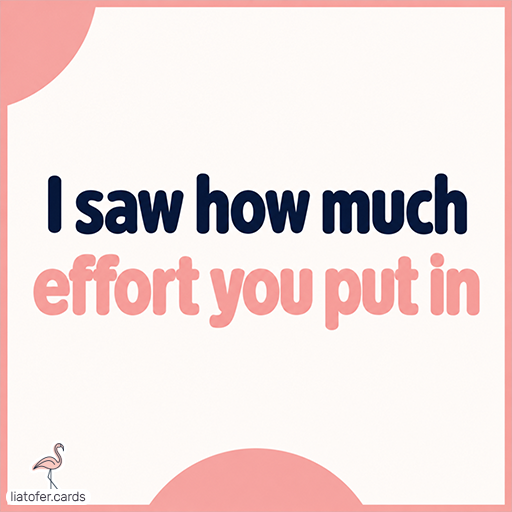 I saw how much you invested in pink design
