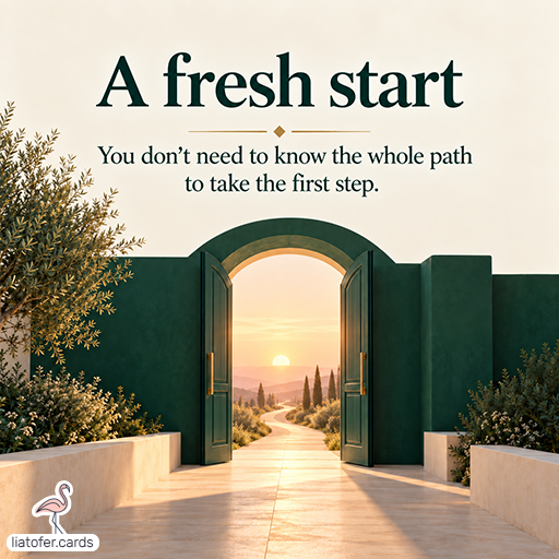 A Fresh Start – Encouragement Card for New Beginnings